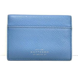 スマイソン(Smythson)のスマイソン カードケース - ライトブルー(名刺入れ/定期入れ)