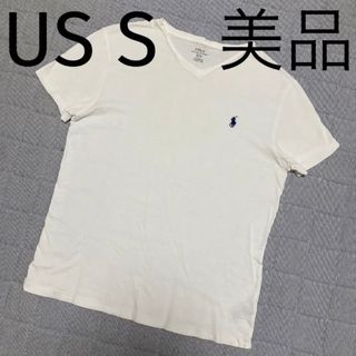 ポロラルフローレン(POLO RALPH LAUREN)のラルフローレン ホワイトTシャツ USsize S 半袖 美品(Tシャツ/カットソー(半袖/袖なし))