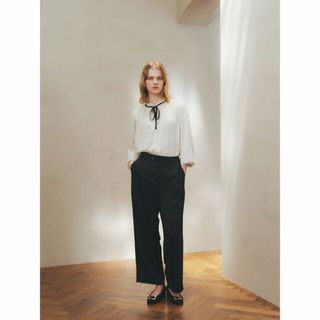 イェッカヴェッカ(YECCA VECCA)の【ブラック】ヴィンテージサテンパンツ/23AW(その他)