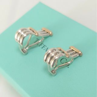 【ティファニー】コンビ　イヤリング　オールドデザイン　14k