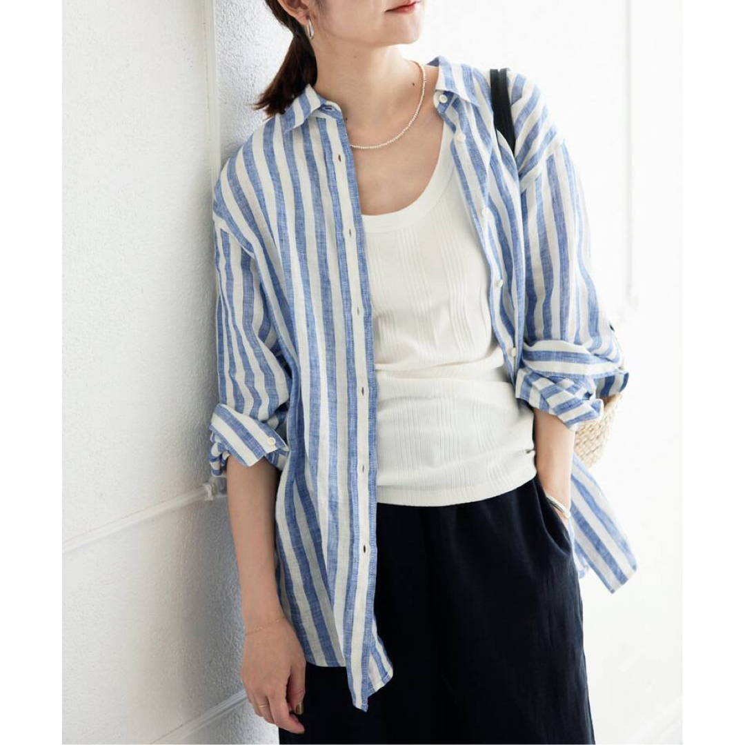 レディースSLOBE IENA European Linen レギュラーシャツ