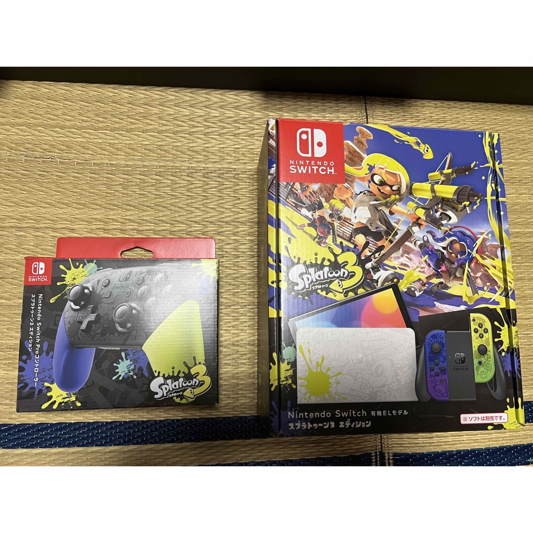 全国宅配無料 【美品】Nintendo Switch 有機EL スプラトゥーン3 プロコン付き