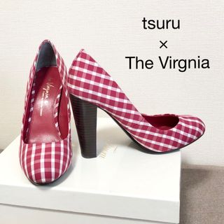 ツルバイマリコオイカワ(TSURU by Mariko Oikawa)のツル【tsuru×The Virgnia】ギンガムチェックパンプス・ヴァージニア(ハイヒール/パンプス)