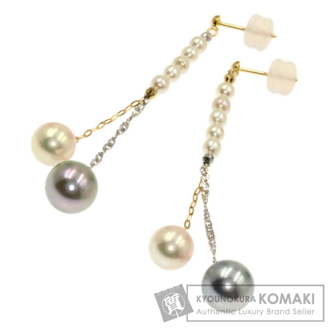 SELECT JEWELRY アコヤパール 真珠  ピアス K18YG K18WG レディース