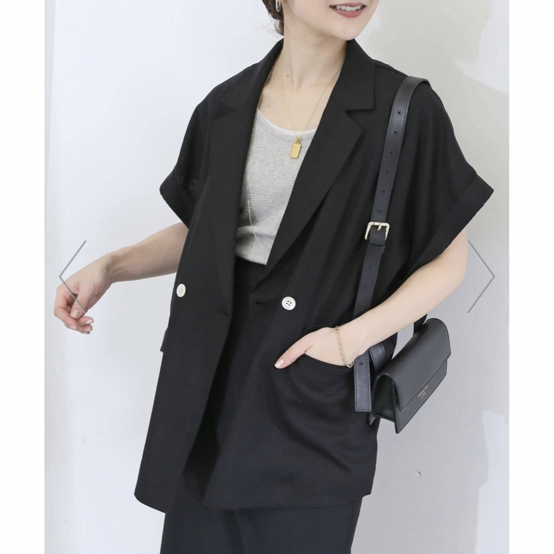 新品 未使用】完売 SLOBE IENAレーヨンリネンハーフスリーブ 新品 未使用】完売 SLOBE IENAレーヨンリネンハーフスリーブ