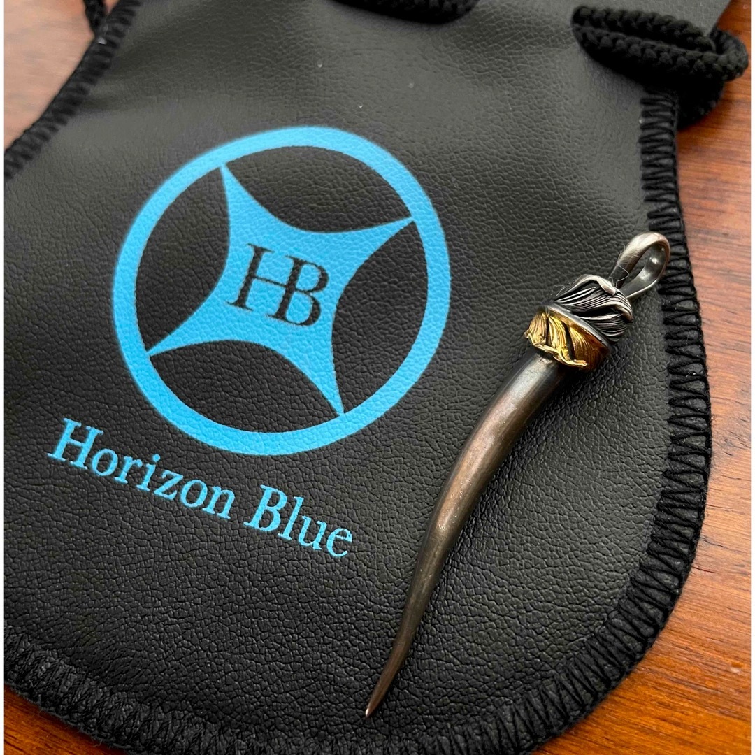 最終出品！horizon blue long horn K18 ハーフフェザー