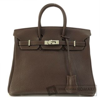 エルメス(Hermes)のHERMES バーキン25 ダークブラウン シルバー金具 ハンドバッグ トゴ レディース(ハンドバッグ)