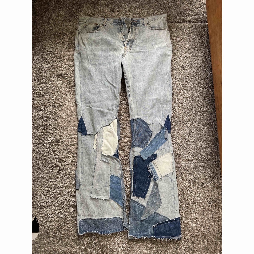 mnml(ミニマル)の新品未使用B424 Patch Flare Denim Blue 36インチ メンズのパンツ(デニム/ジーンズ)の商品写真