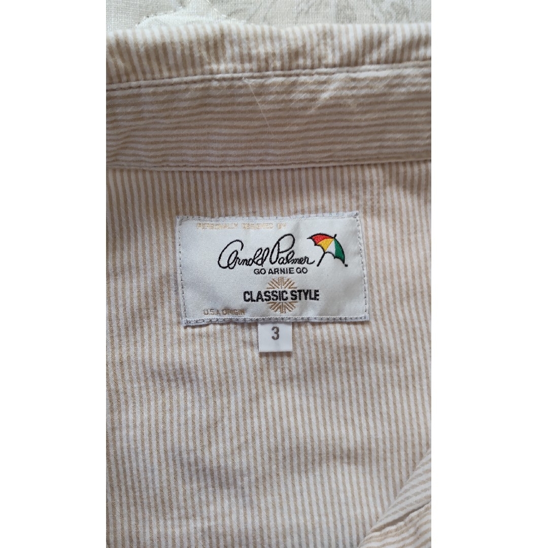 Arnold Palmer(アーノルドパーマー)のアーノルド・パーマー　コットンシャツ レディースのトップス(シャツ/ブラウス(半袖/袖なし))の商品写真