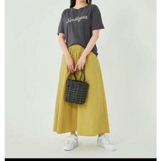 ユナイテッドアローズグリーンレーベルリラクシング(UNITED ARROWS green label relaxing)のグリーンレーベルリラクシング　タックフレアスカート　ロングスカート(ロングスカート)