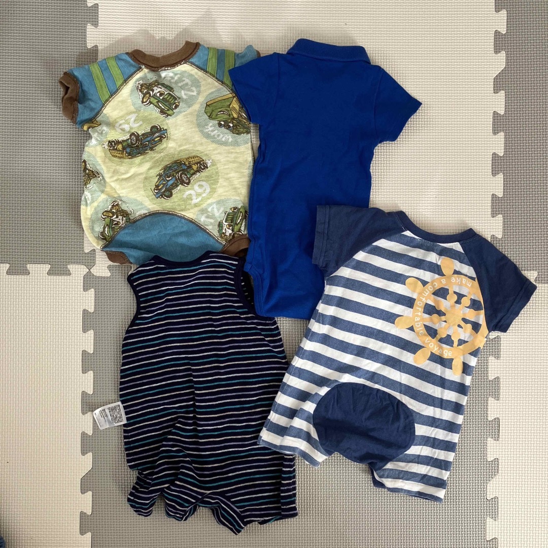 PETIT BATEAU - 男の子 ロンパース カバーオールの通販 by ぴこりん's ...