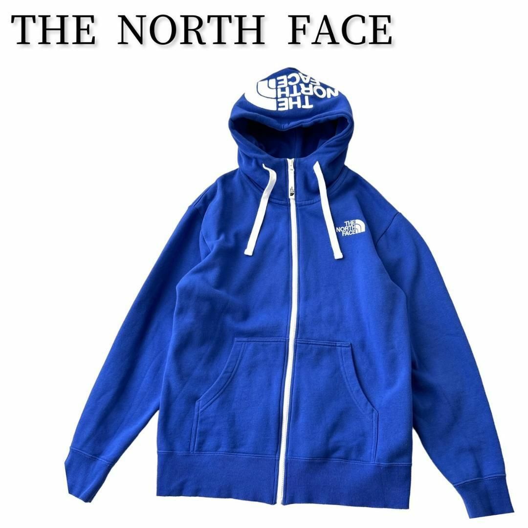 THE NORTH FACE リアビュー フルジップ フーディー ブルーM