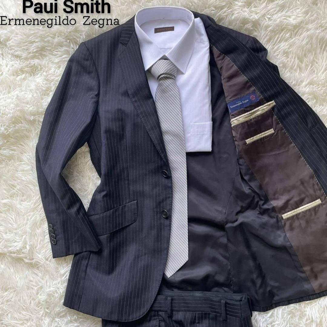 ポールスミス ロンドン×ゼニア セットアップ スーツ ブラック 公式通販