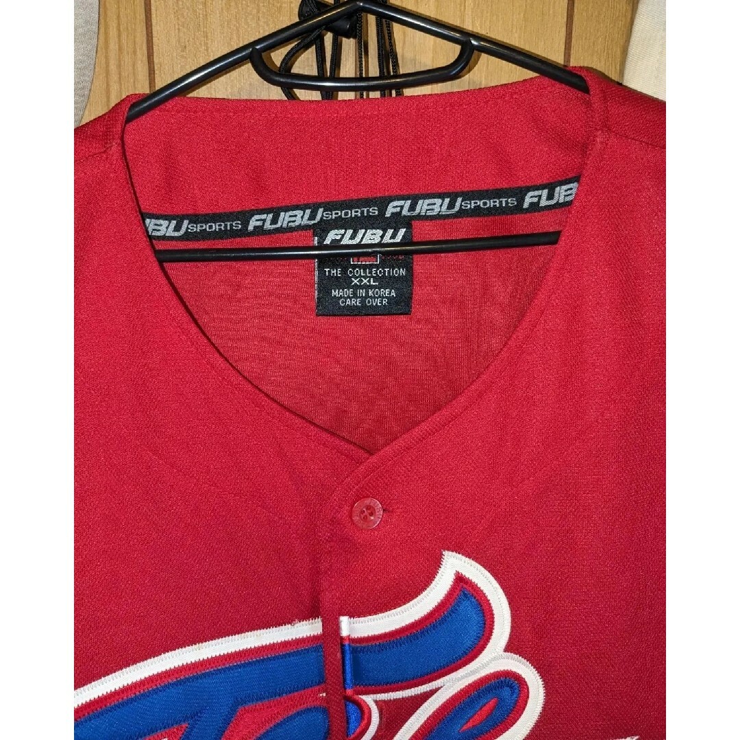 ビッグサイズFUBUフブベースボールシャツXXL メンズのトップス(シャツ)の商品写真