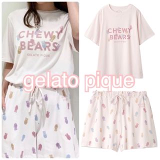 ジェラートピケ❤︎チューイーベア柄❤︎半袖Tシャツ&ショートパンツ ピンク 新品(ルームウェア)