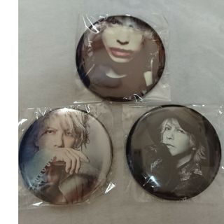 ラルクアンシエル(L'Arc～en～Ciel)のHYDEグッズ ROCKなメタル缶バッジ(ミュージシャン)