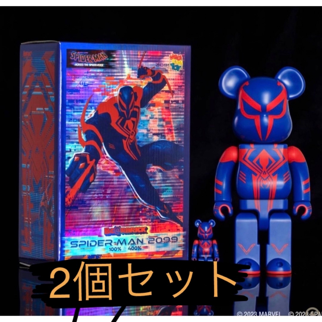 MEDICOM TOY - BE@RBRICK SPIDER-MAN 2099 100% & 400% 2個の通販 by