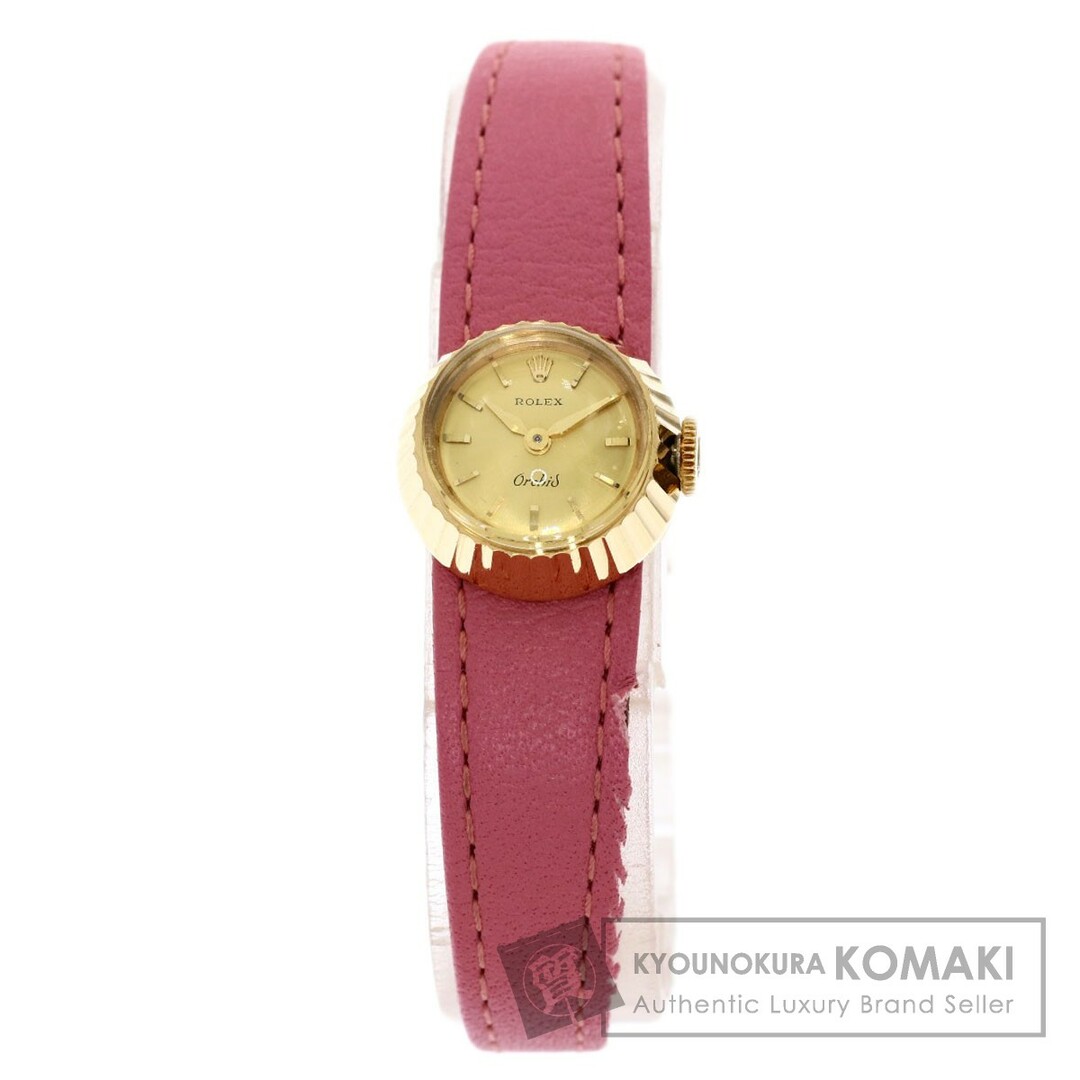 ROLEX 8789 カメレオン  1951年製 腕時計 K18YG 革 レディース