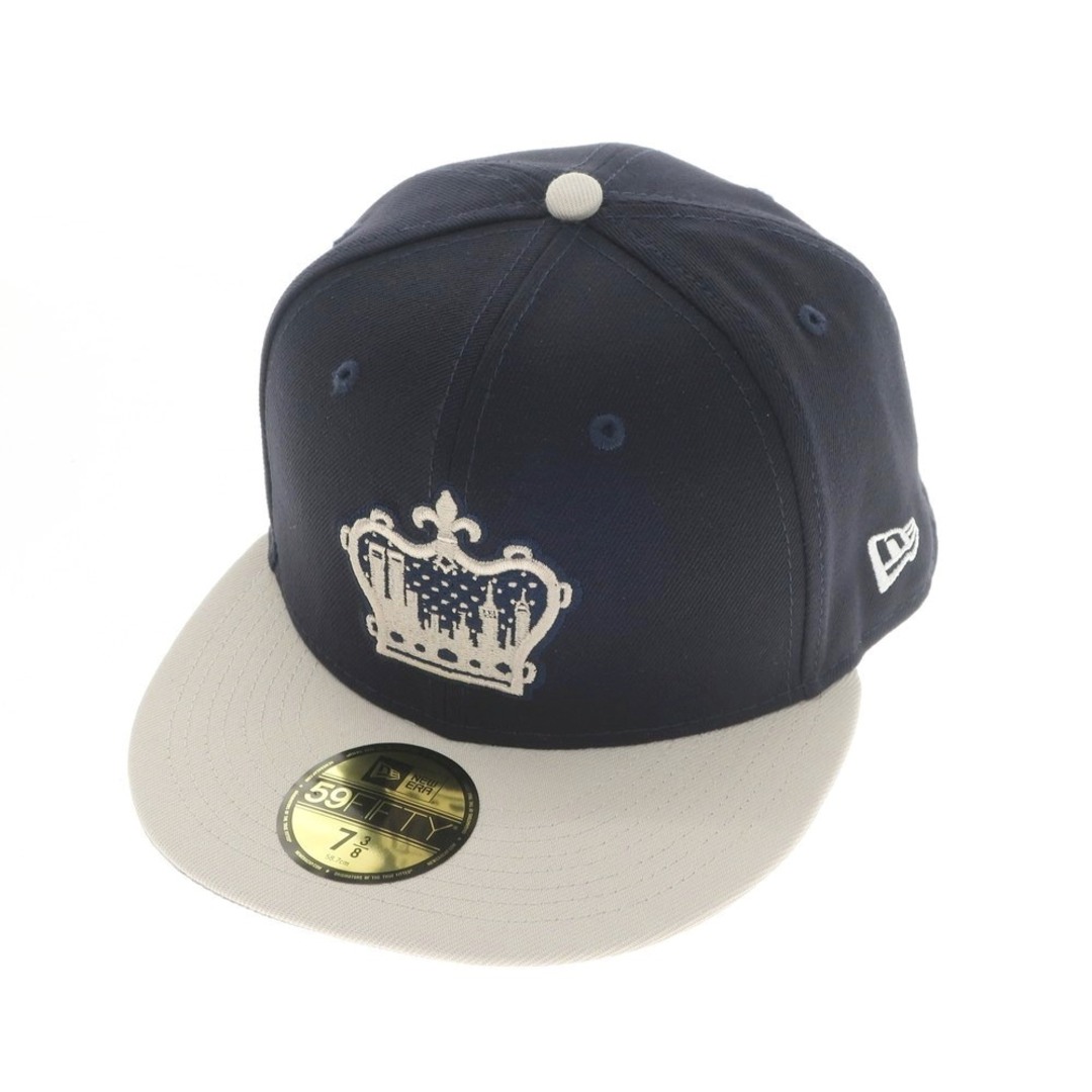 【未使用】シュプリーム Supreme 2023年春夏 King of New York New Era ポリエステル BBキャップ ネイビーxベージュ【サイズ7 3/8】【メンズ】