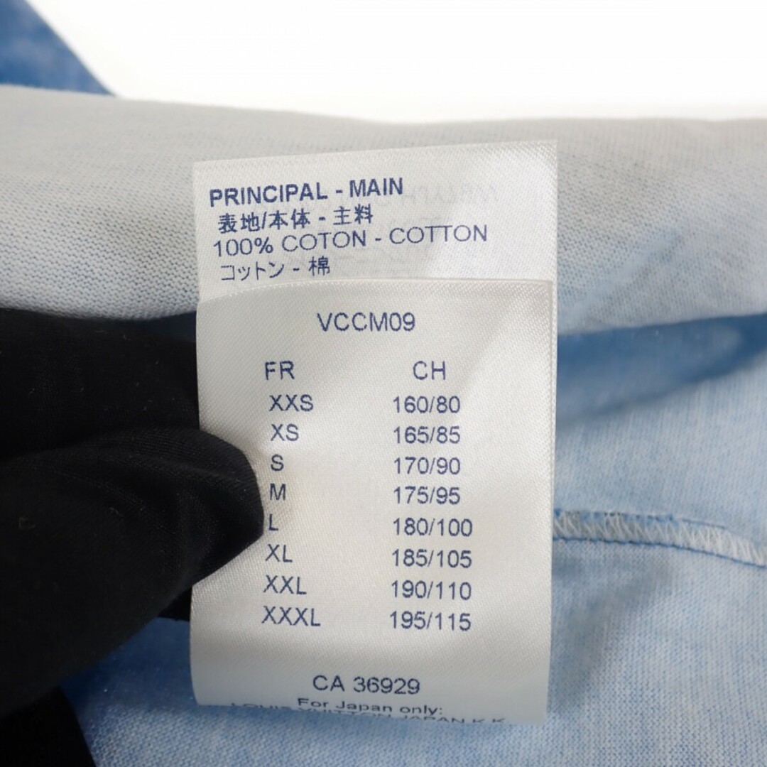 【Aランク】LOUIS VUITTON ルイヴィトン クラウドプリントTシャツ サイズL コットン 2020AW ブルー メンズ トップス【ISEYA】
