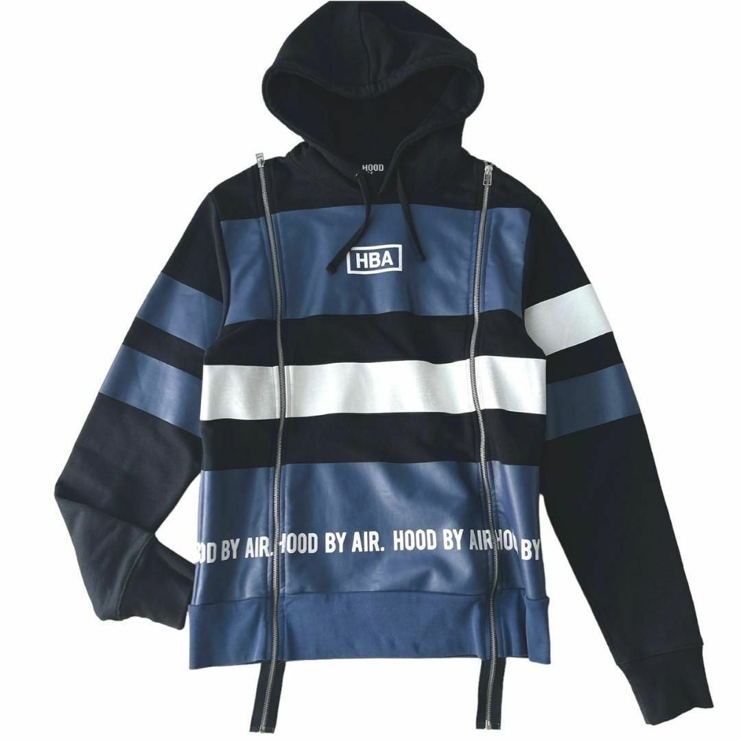 hood by air(HBA) ダブルジップパーカー ボーダー | hartwellspremium.com