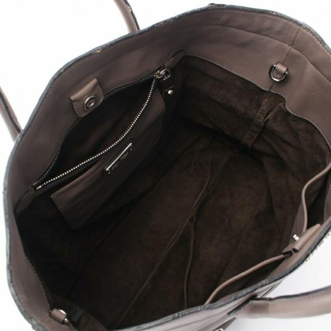 miumiu(ミュウミュウ)のVITELLO SOFT ハンドバッグ トートバッグ レザー グレーブラウン 2WAY レディースのバッグ(トートバッグ)の商品写真
