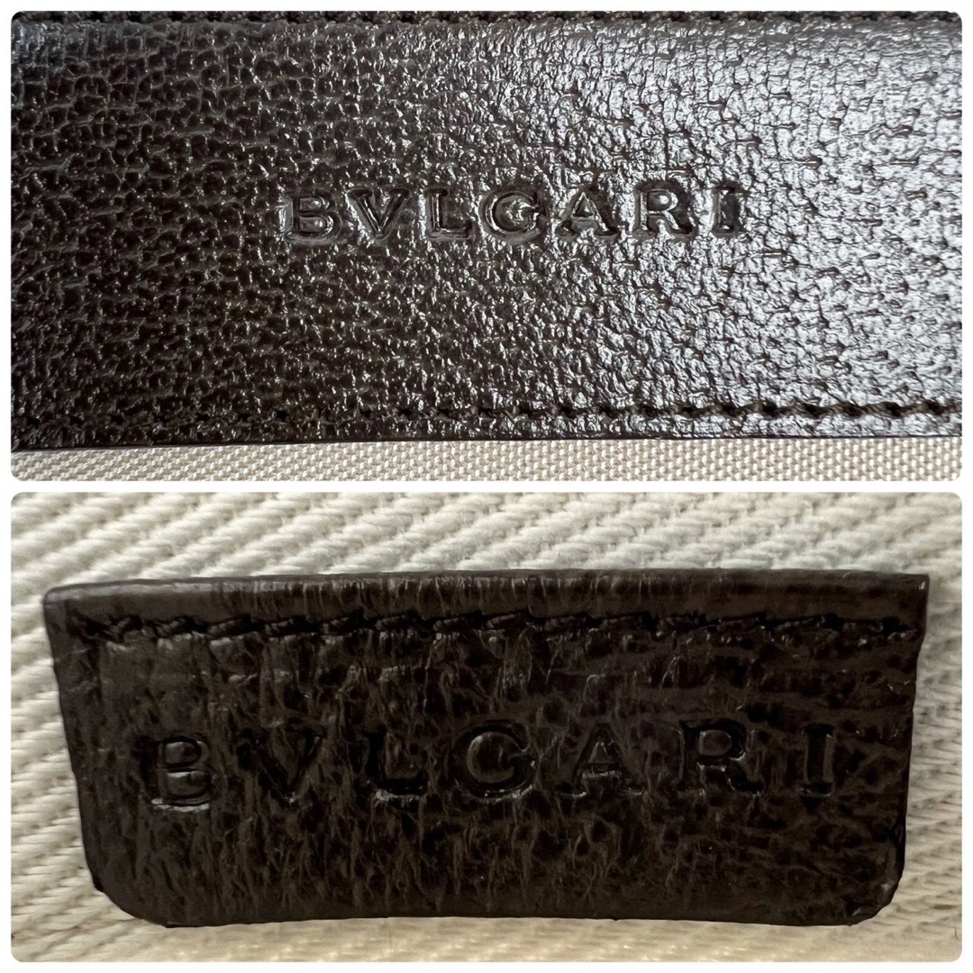 23G23 未使用 BVLGARI ブルガリ ショルダーバッグ キャンバス 6