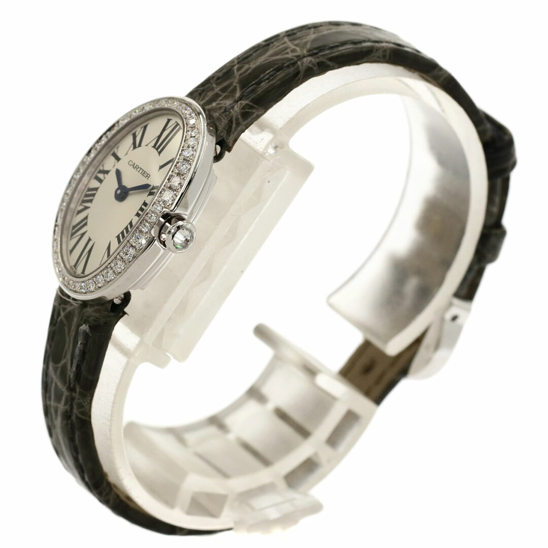 Cartier(カルティエ)のCARTIER WB520027 ミニベニュワール ベゼル ダイヤモンド メーカーコンプリート 腕時計 K18WG 革 レディース レディースのファッション小物(腕時計)の商品写真