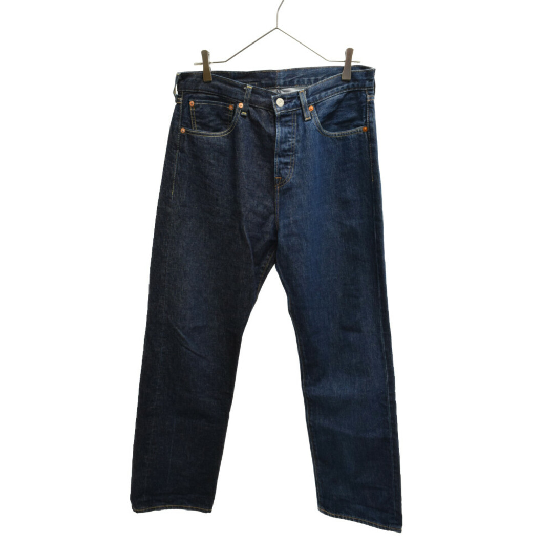 Levi's リーバイス 20SS×BEAMS HALF&HALF COLLECTION501 ビームス別注 ハーフ&ハーフ コレクション バイカラー ストレートデニムパンツ インディゴ PC-16452-0001