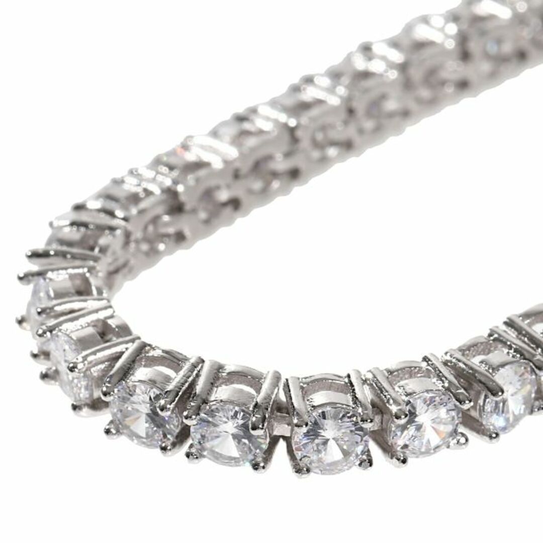 テニスブレスレット tennis bracelet 4mm CZダイヤ キラキラ