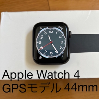 アップルウォッチ(Apple Watch)のApple Watch Series 4  44mm グレイアルミ ブラックスポ(その他)