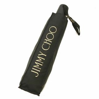 ジミーチュウ(JIMMY CHOO)の未使用保管品 ジミー チュー 折りたたみ日傘・傘 ブラック×ヒョウ柄(傘)