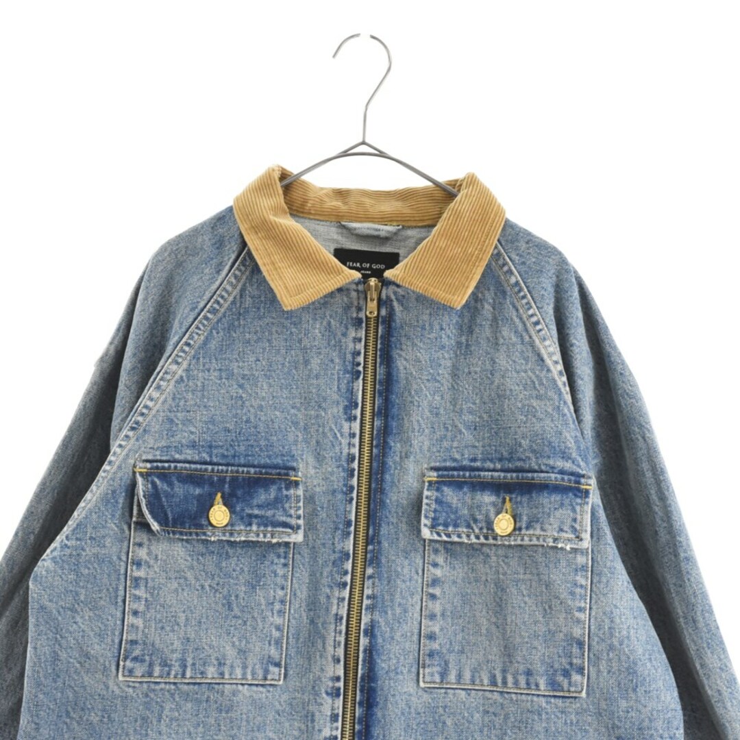 FEAR OF GOD フィアオブゴッド Selvedge Denim Long Trucker Jacket セルビッジデニムロングトラッカージャケット インディゴブルー