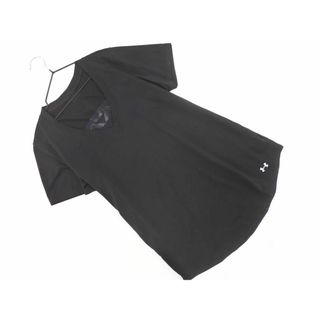 アンダーアーマー(UNDER ARMOUR)のUNDER ARMOUR アンダーアーマー メッシュ 切替 トレーニングウェア Tシャツ sizeLG/黒 ■◆ レディース(Tシャツ(半袖/袖なし))