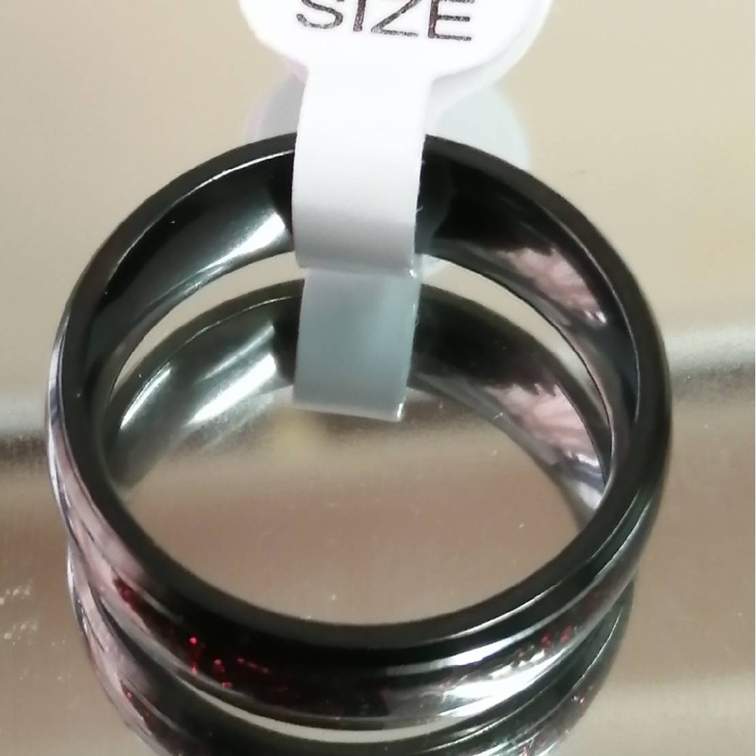 【SALM】リング メンズ アクセサリー レッド かっこいい 指輪 22号 メンズのアクセサリー(リング(指輪))の商品写真