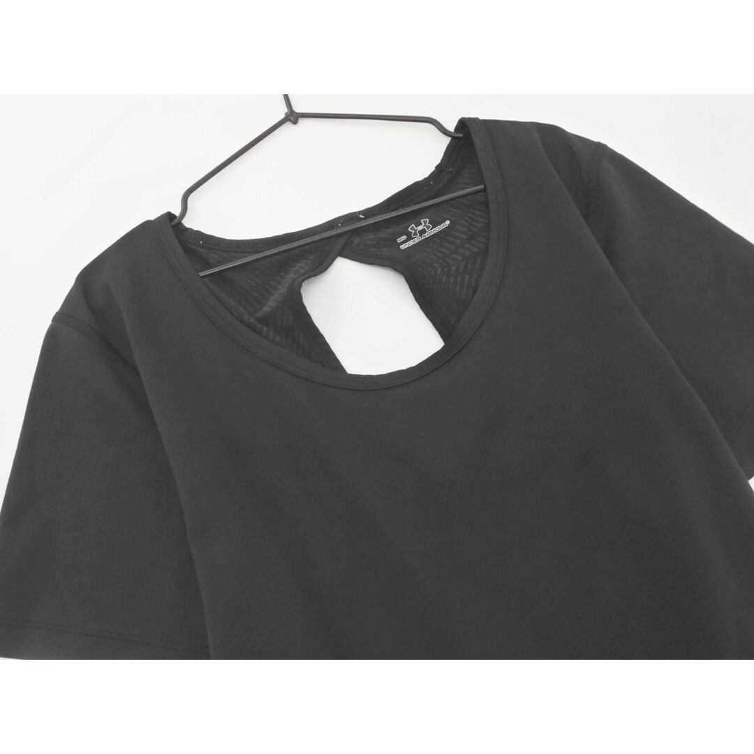 UNDER ARMOUR(アンダーアーマー)のUNDER ARMOUR アンダーアーマー バックオープン トレーニングウェア Tシャツ sizeMD/黒 ■◆ レディース レディースのトップス(Tシャツ(半袖/袖なし))の商品写真