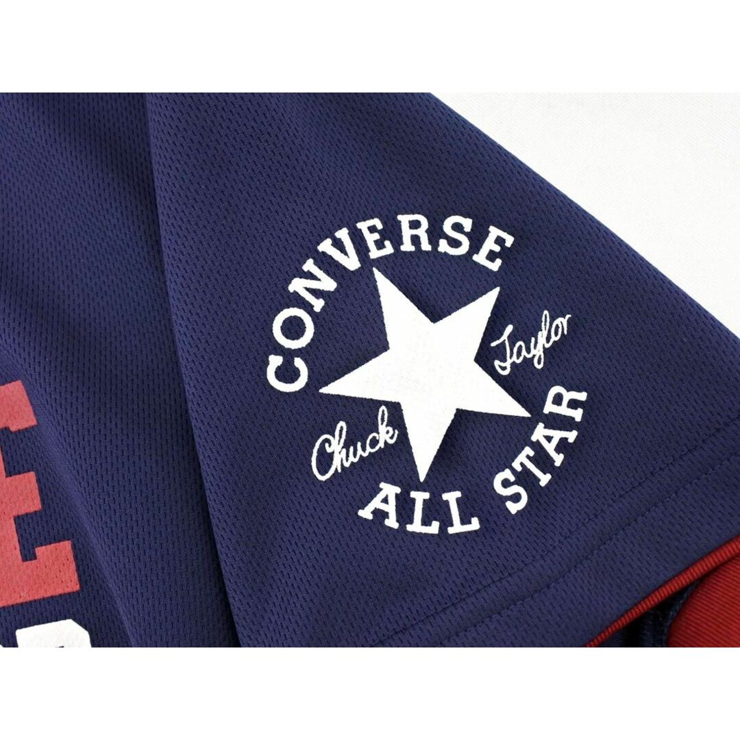 CONVERSE(コンバース)のコンバース プリント トレーニングウェア Tシャツ sizeM/紺 ■◆ メンズ メンズのトップス(Tシャツ/カットソー(半袖/袖なし))の商品写真