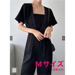 グレイル(GRL)の【りっぴー様専用】GRL カシュクールフレアスリーブオールインワン[tg637](オールインワン)