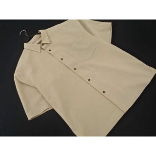 ユナイテッドアローズ(UNITED ARROWS)のgreen label relaxing グリーンレーベルリラクシング ユナイテッドアローズ シャツ sizeM/ベージュ ■◆ メンズ(シャツ)