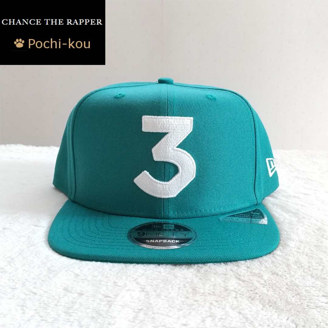 チャンスザラッパー CHANCE 3 NEW ERA 帽子 NWグリーン