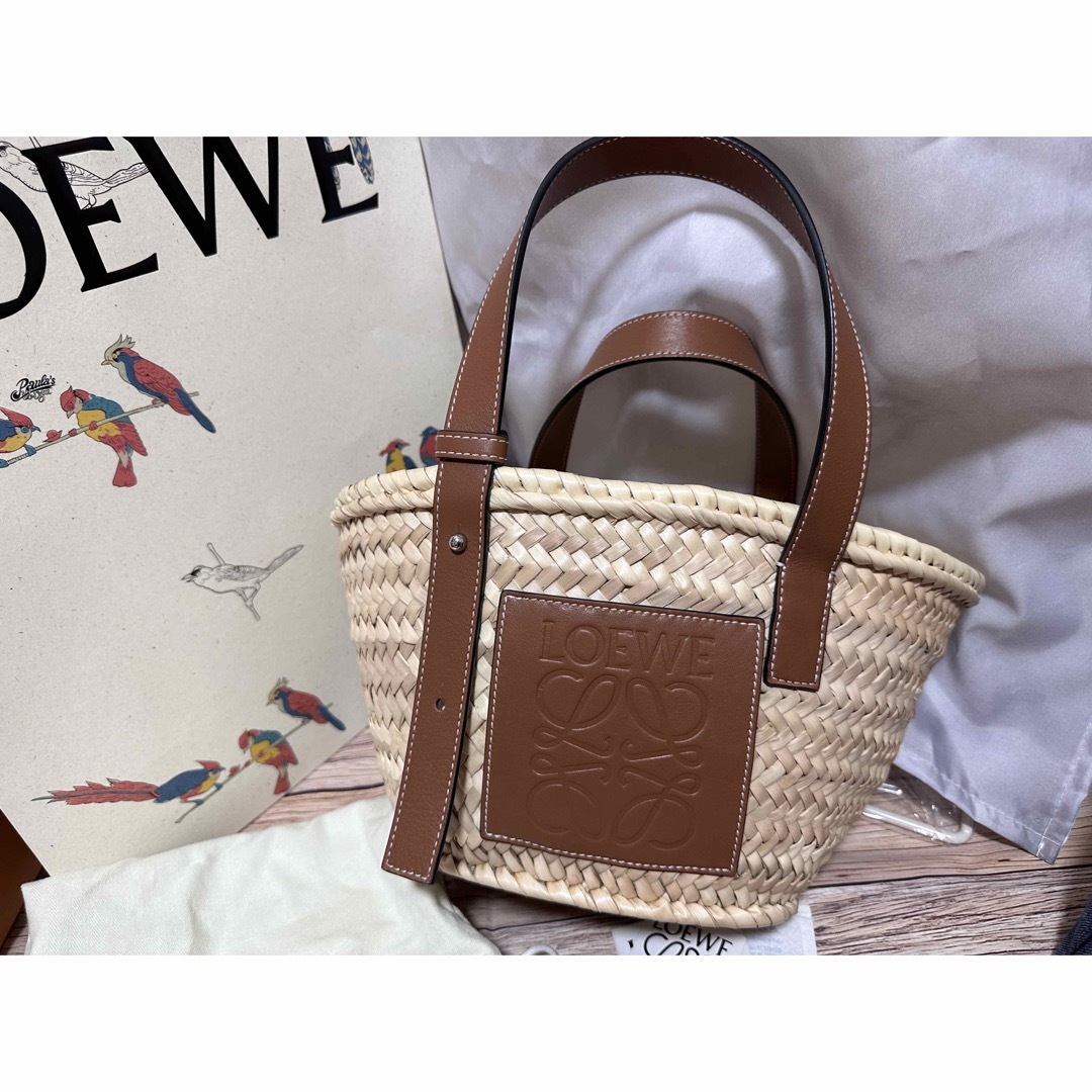 かごバッグ/ストローバッグLOEWE カゴバッグ　スモール