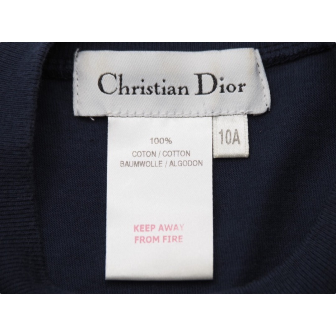 [USED/]Christian Dior クリスチャンディオール 半袖Ｔシャツ ネイビー コットン 10A  52703