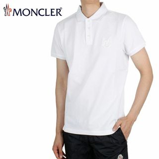 MONCLER - 67 MONCLER ホワイト 半袖 ポロシャツ size XLの通販 by