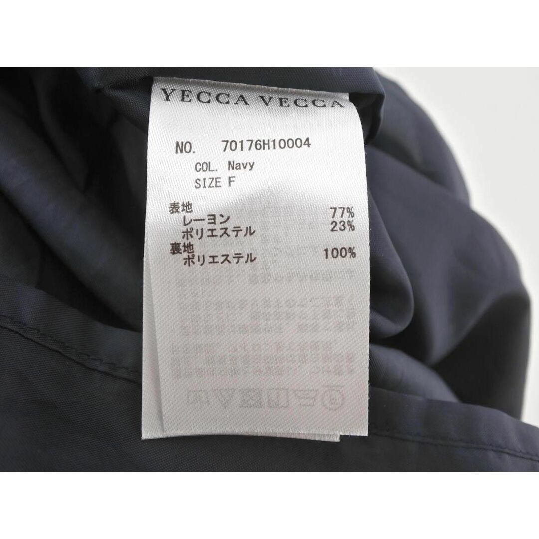 YECCA VECCA(イェッカヴェッカ)のYECCA VECCA イェッカヴェッカ リボン Aライン ワンピース sizeF/濃紺 ■◆ レディース レディースのワンピース(ひざ丈ワンピース)の商品写真