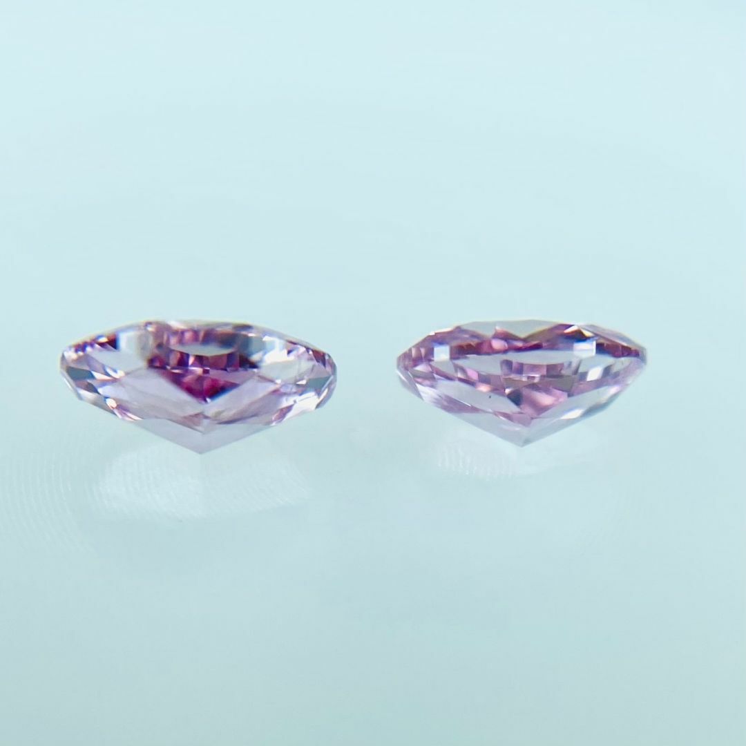 FANCY VIVID PURPLISH PINK 0.122&0.116ct レディースのアクセサリー(その他)の商品写真