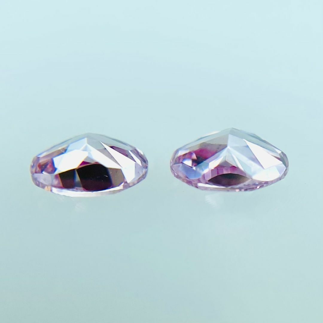 FANCY VIVID PURPLISH PINK 0.122&0.116ct レディースのアクセサリー(その他)の商品写真