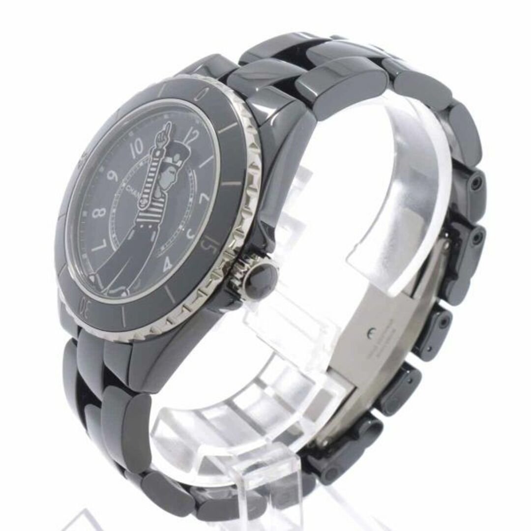 CHANEL(シャネル)の未使用 展示品 シャネル CHANEL マドモアゼル J12 ラパウザ H7609 メンズ 腕時計 ブラック セラミック 自動巻き Mademoiselle VLP 90201534 メンズの時計(腕時計(アナログ))の商品写真