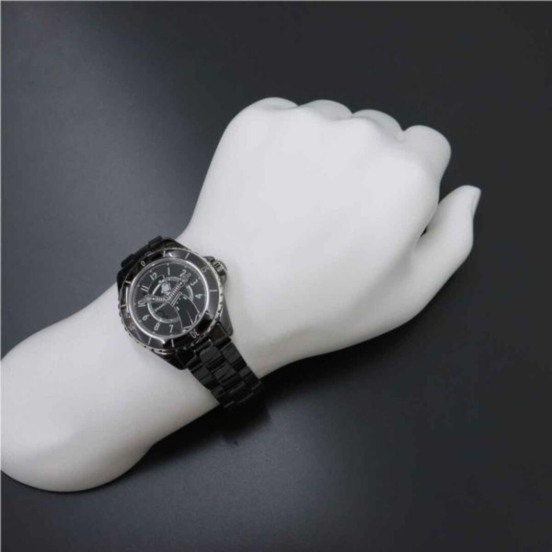 CHANEL(シャネル)の未使用 展示品 シャネル CHANEL マドモアゼル J12 ラパウザ H7609 メンズ 腕時計 ブラック セラミック 自動巻き Mademoiselle VLP 90201534 メンズの時計(腕時計(アナログ))の商品写真