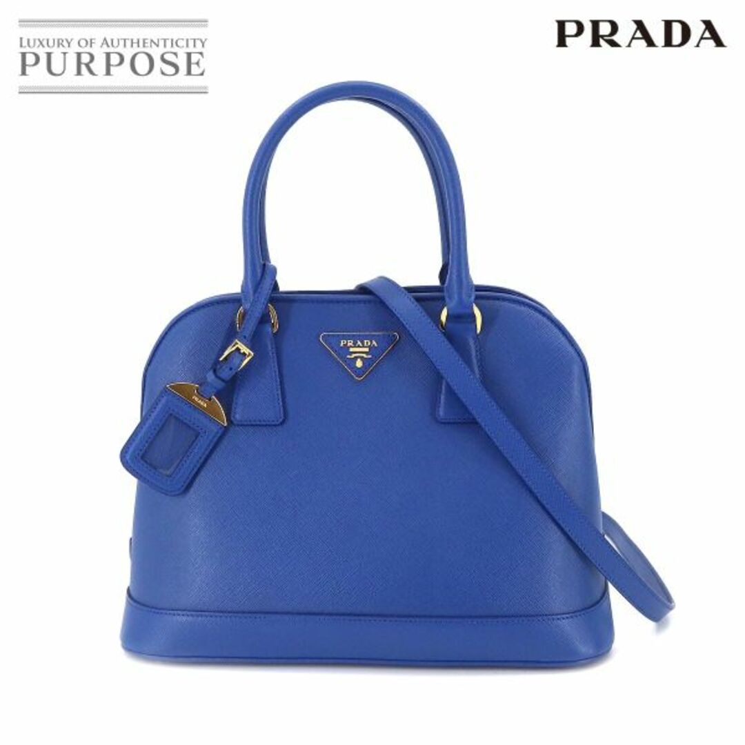 未使用 展示品 プラダ PRADA サフィアーノ 2way ハンド ショルダー バッグ レザー アズーロ ブルー BN2567 ゴールド 金具 VLP  90197594 | フリマアプリ ラクマ