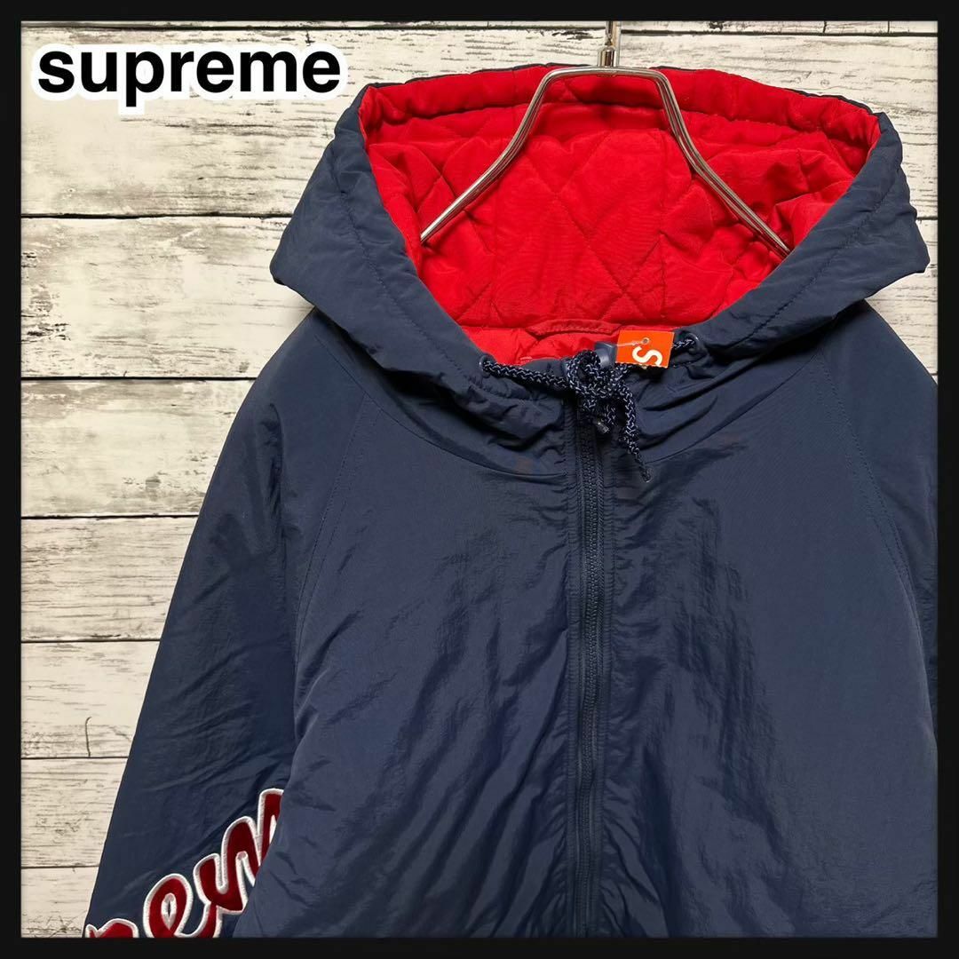 Supreme 2-Tone Zip Up Jacket ネイビー M